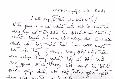 Thông điệp trắng: Lá thư ông Khai viết cho ông Sơn với toàn những lời tình cảm nhưng lại là giả dối