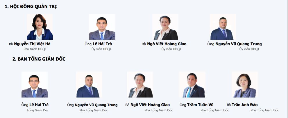 Ban lãnh đạo HoSE