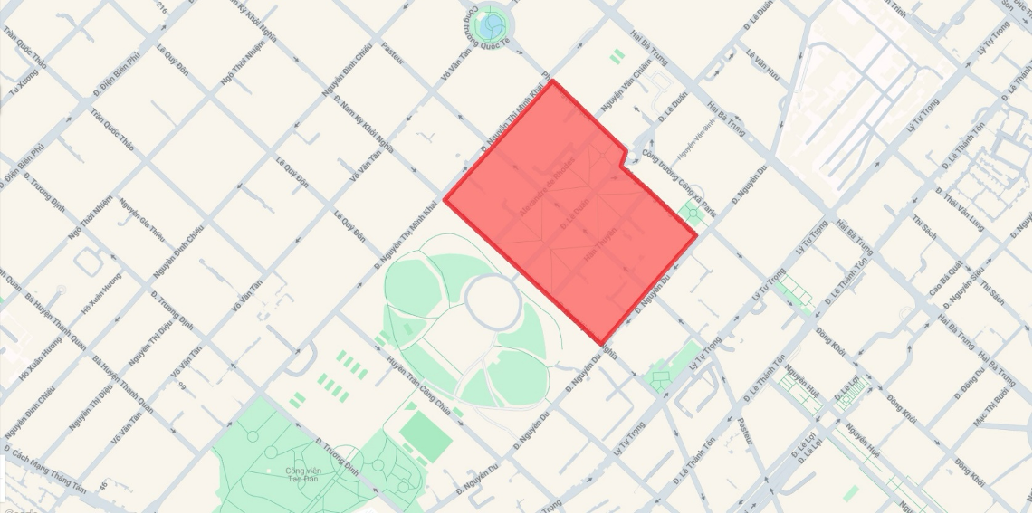 Phạm vi cấm lưu thông. Phạm vi cấm lưu thông.