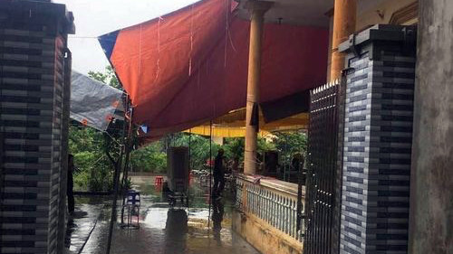 Hiện trường vụ án mạng xảy ra tại huyện Ninh Giang (Hải Dương) rạng sáng 11/8.