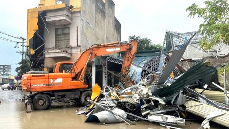 Hiện trường nơi xảy ra vụ việc.