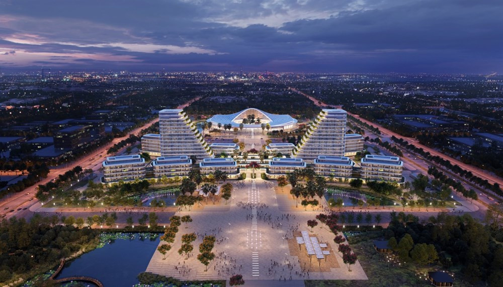 Mô phỏng Dự án Trung tâm Chính trị - Hành chính TP Hải Phòng.