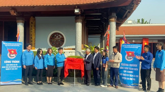 Huyện Đoàn An Dương (TP Hải Phòng) gắn mã QR giới thiệu di tích lịch sử, văn hóa trên địa bàn. Huyện Đoàn An Dương (TP Hải Phòng) gắn mã QR giới thiệu di tích lịch sử, văn hóa trên địa bàn.