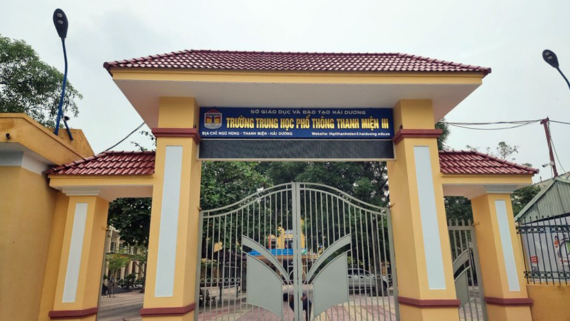 Trường THPT Thanh Miện III, huyện Thanh Miện, tỉnh Hải Dương.