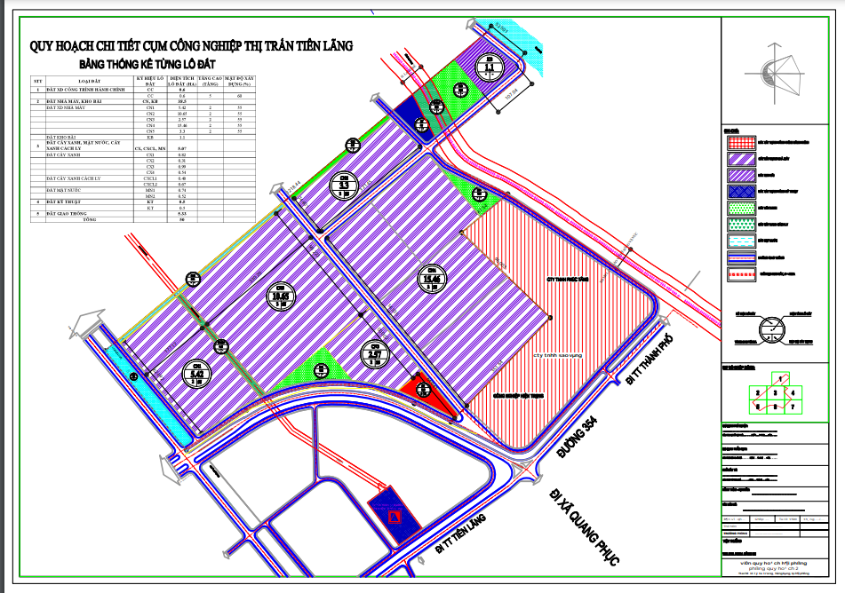 Quy hoạch cụm công nghiệp Quyết Tiến (huyện Tiên Lãng).