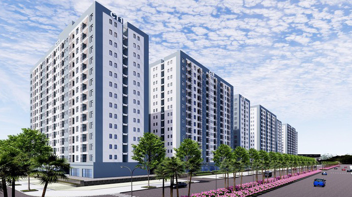 Phối cảnh dự án nhà ở xã hội cho công nhân, người lao động tại KCN Tràng Duệ (An Dương, Hải Phòng). Phối cảnh dự án nhà ở xã hội cho công nhân, người lao động tại KCN Tràng Duệ (An Dương, Hải Phòng).