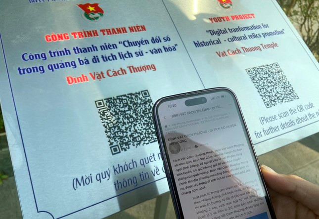 Khi quét mã QR, du khách và người dân có thể tiếp cận thông tin, hình ảnh của di tích lịch sử văn hóa tại Hải Phòng đầy đủ, nhanh chóng. Khi quét mã QR, du khách và người dân có thể tiếp cận thông tin, hình ảnh của di tích lịch sử văn hóa tại Hải Phòng đầy đủ, nhanh chóng.