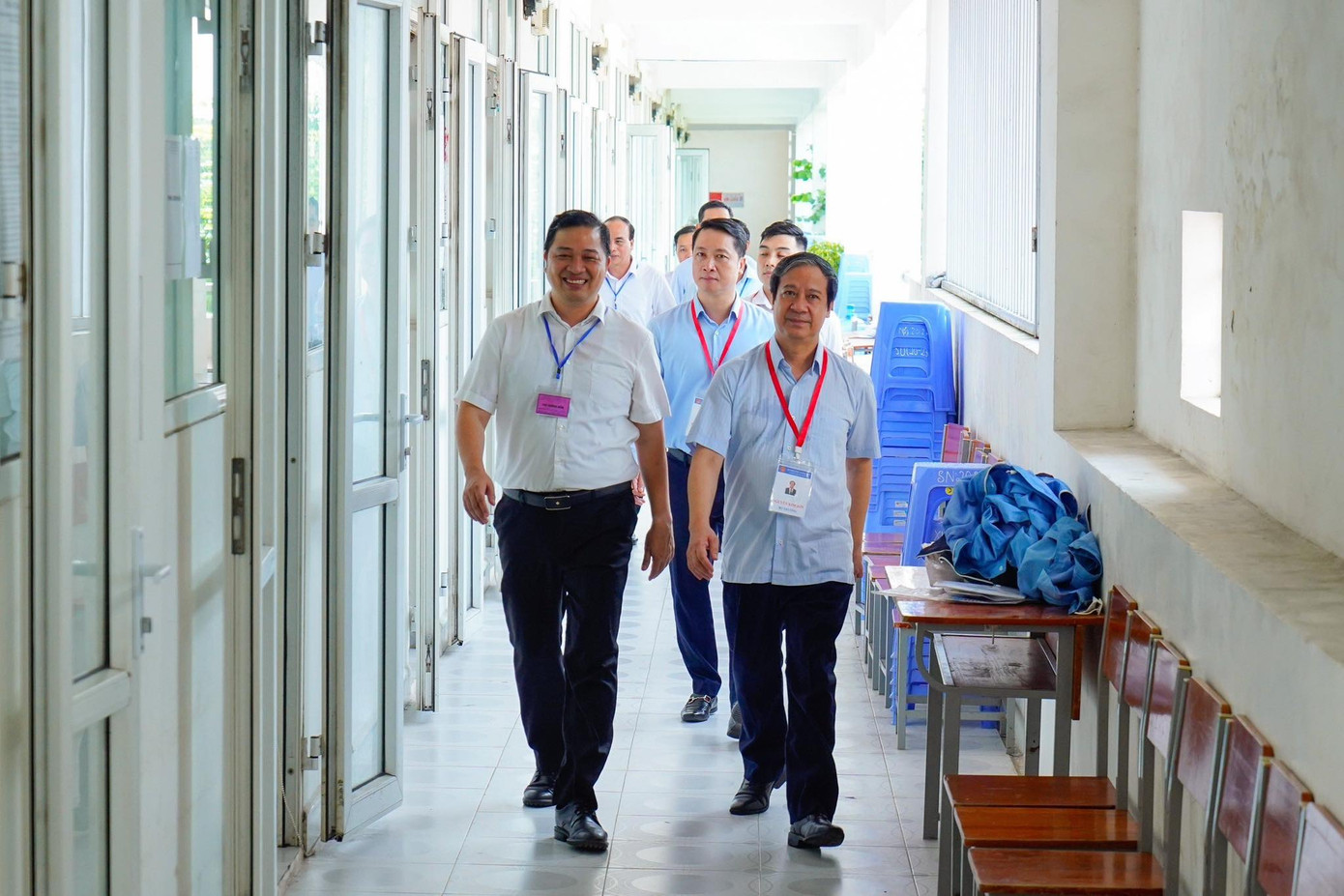 Ông Nguyễn Kim Sơn - Bộ trưởng GD&amp;ĐT kiểm tra công tác tổ chức thi tốt nghiệp THPT tại Hải Phòng.