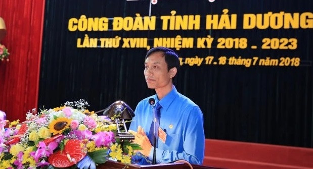 Ông Mai Xuân Anh - nguyên Chủ tịch Liên đoàn Lao động tỉnh Hải Dương, thời điểm chưa bị khởi tố.