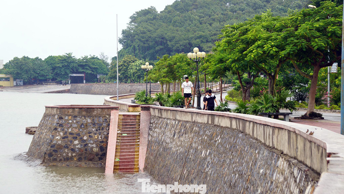 Ghi nhận của PV trưa và chiều 18/7, ở Đồ Sơn (Hải Phòng) trời mưa nhẹ, ít gió, thủy triều dâng cao. Ở các bãi tắm truyền thống rất hiếm du khách và người dân di chuyển ra bờ biển do đã được cảnh báo về cơn bão số 1 (Talim) sắp đổ bộ. Ghi nhận của PV trưa và chiều 18/7, ở Đồ Sơn (Hải Phòng) trời mưa nhẹ, ít gió, thủy triều dâng cao. Ở các bãi tắm truyền thống rất hiếm du khách và người dân di chuyển ra bờ biển do đã được cảnh báo về cơn bão số 1 (Talim) sắp đổ bộ.