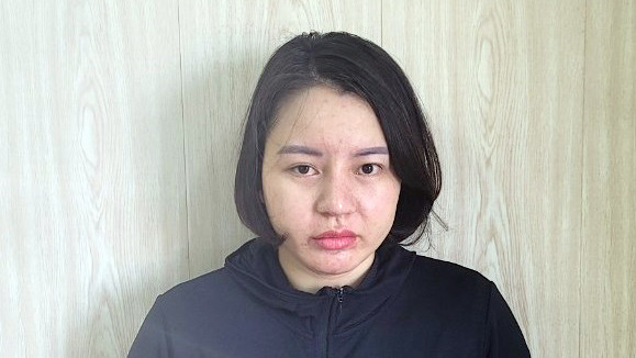 Bị can Nguyễn Thị Huyền tại cơ quan điều tra.