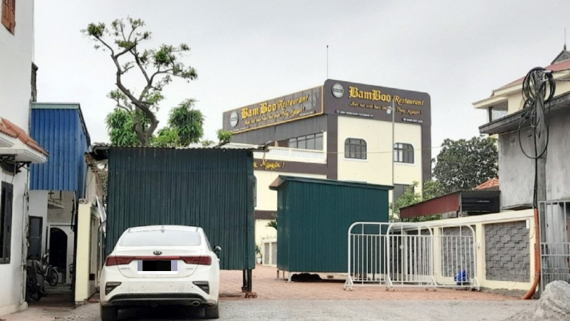 Một công trình vi phạm trên đất nông nghiệp tại xã Quảng Thanh (Thủy Nguyên, Hải Phòng).