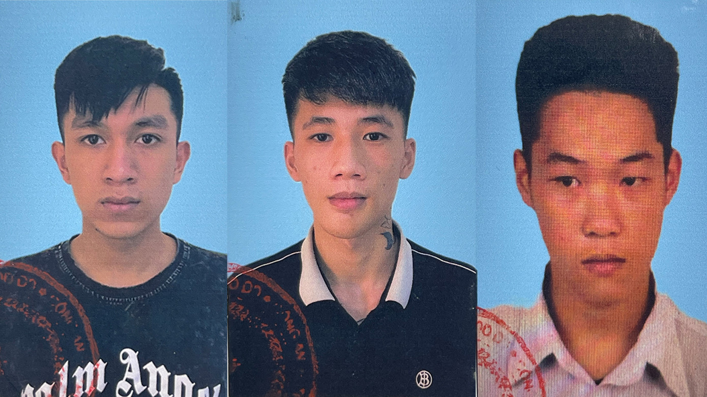 Chân dung 3 bị can bị truy nã Chân dung 3 bị can bị truy nã