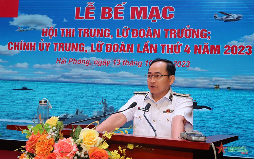 Phó Đô đốc Trần Thanh Nghiêm - Tư lệnh Quân chủng Hải quân.