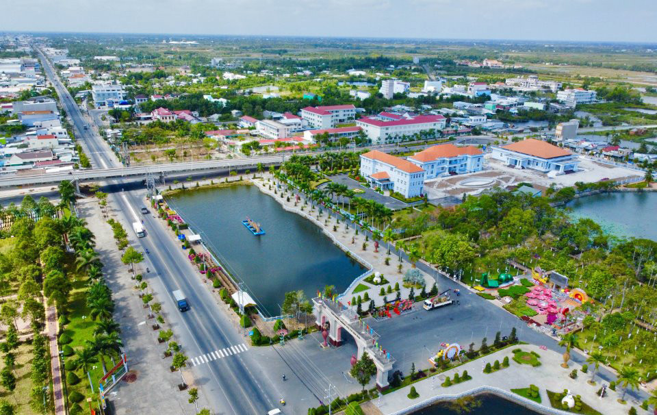 Một góc thị xã Giá Rai, Bạc Liêu. Một góc thị xã Giá Rai, Bạc Liêu.