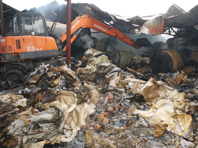 Hiện trường một vụ hoả hoạn tại Hà Nội dịp giáp Tết