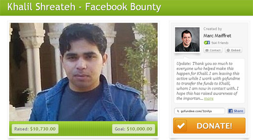 Cộng đồng tặng hơn 10.000 USD cho Shreateh.