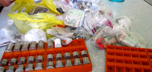 Tang vật thu được tại hiện trường