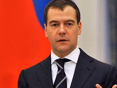 Thủ tướng Nga Dmitry Medvedev. Ảnh: EPA
