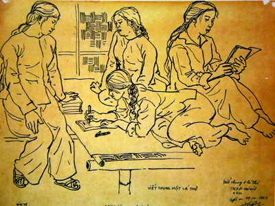 Viết chung một lá thư, TNXP Hà Nội. C811 – Nghệ An 29 -10 -1965, bút sắt trên giấy