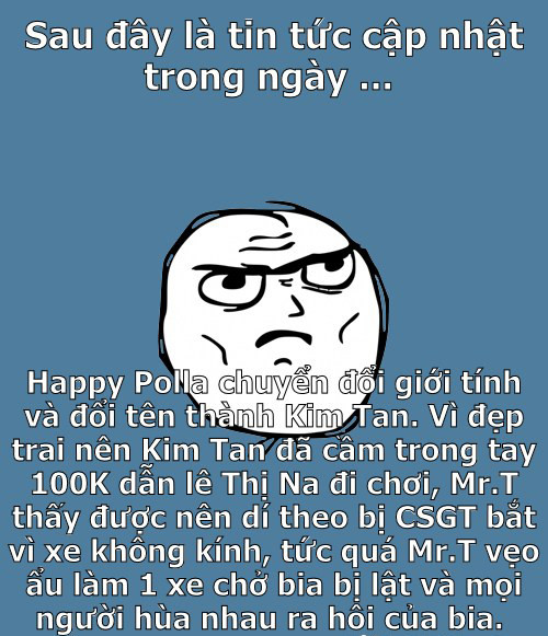 Câu chuyện hôi của được lồng ghép thành một phiên bản khác, tập hợp những sự kiện "hot" gần đây: Kim Tan, hẹn hò 100k, Mr.T bị giam xe... Câu chuyện hôi của được lồng ghép thành một phiên bản khác, tập hợp những sự kiện