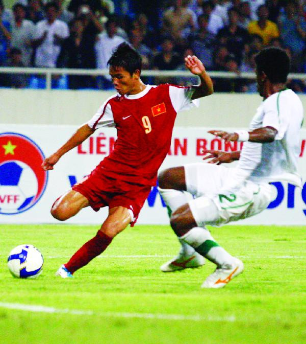 Bàn thắng của Văn Thắng không giúp Olympic VN lật ngược thế cờ. Ảnh: Hồng Vĩnh. Bàn thắng của Văn Thắng không giúp Olympic VN lật ngược thế cờ Ảnh: Hồng Vĩnh