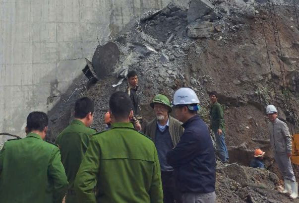 Hiện trường nơi xảy ra sự việc.