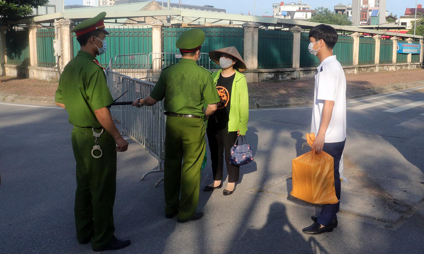 Công an quận phối hợp với các lực lượng lên phương án đảm bảo an ninh trật tự.