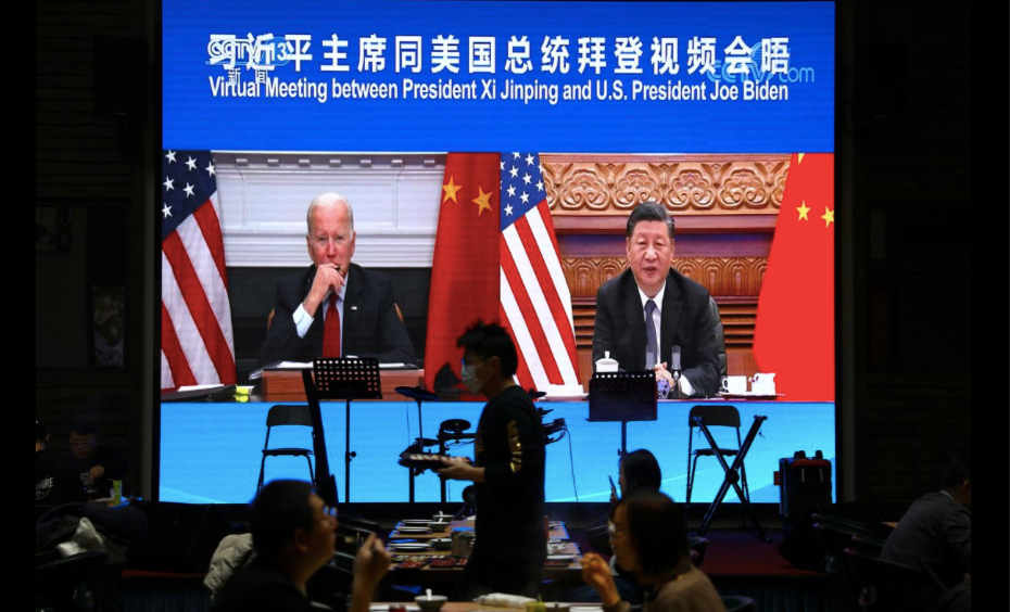 Lãnh đạo Mỹ - Trung trong một cuộc hội đàm trực tuyến. (Ảnh: Reuters) Lãnh đạo Mỹ - Trung trong một cuộc hội đàm trực tuyến. (Ảnh: Reuters)