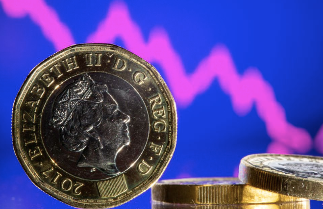 Đồng xu in hình Nữ hoàng Elizabeth. (Ảnh: Reuters)