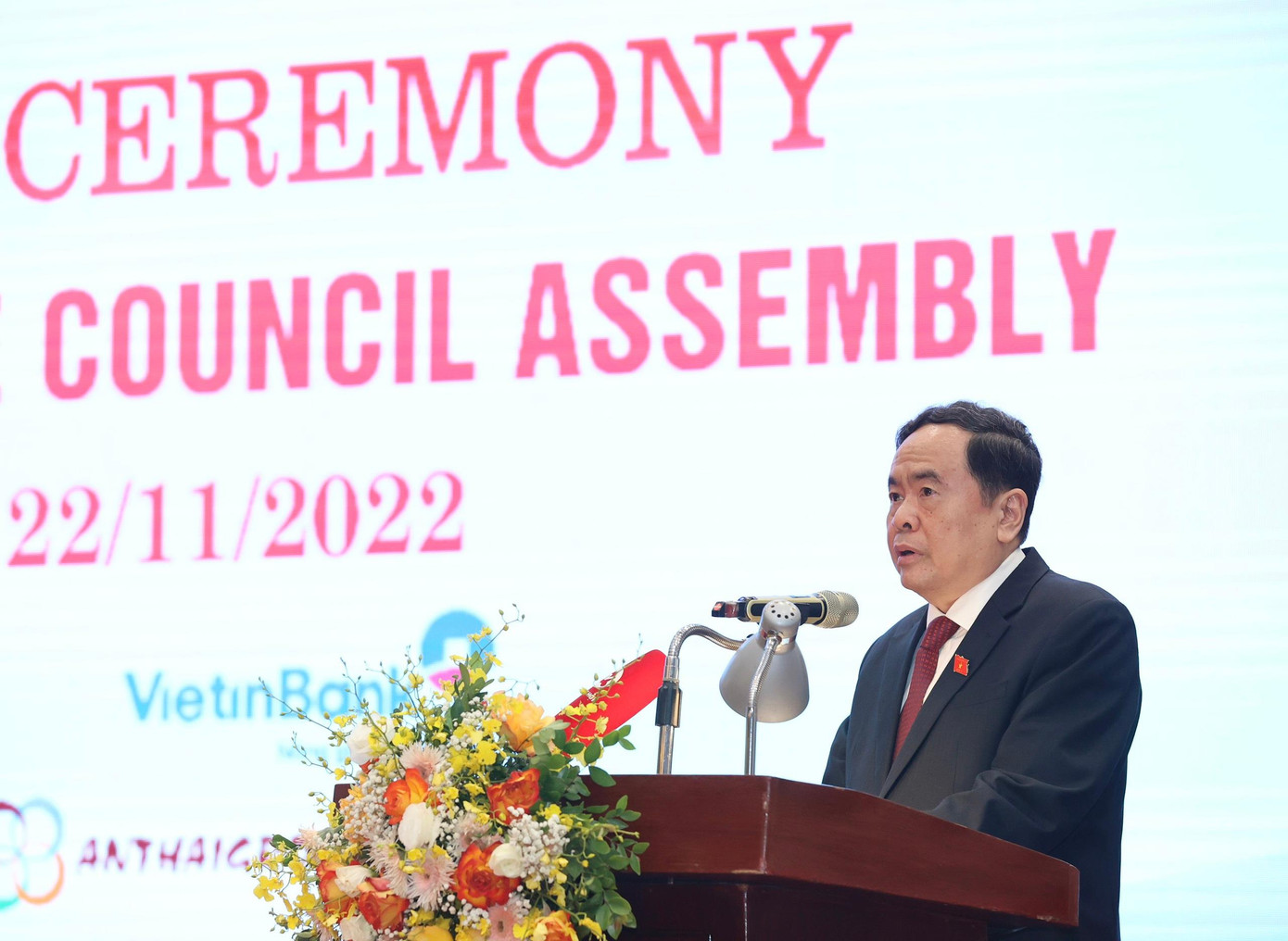 Phó Chủ tịch Thường trực Quốc hội Trần Thanh Mẫn phát biểu tại Lễ Khai mạc. (Ảnh: Như Ý) Phó Chủ tịch Thường trực Quốc hội Trần Thanh Mẫn phát biểu tại Lễ Khai mạc. (Ảnh: Như Ý)