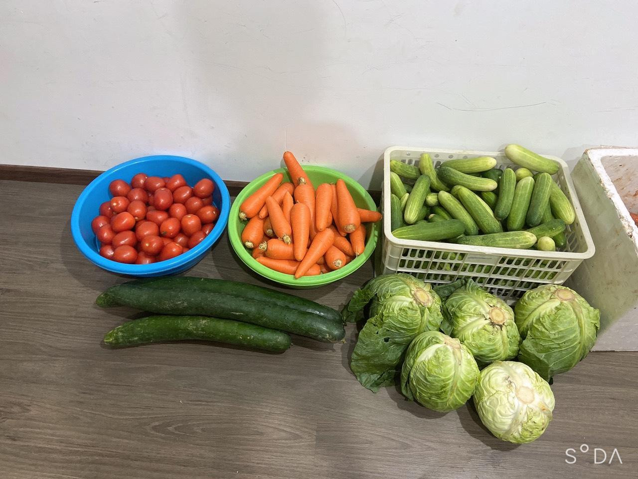 Rau, củ do các thành viên trong toà nhà đăng trên nhóm cư dân đều từ "cây nhà lá vườn" nên đảm bảo tươi ngon, giá rẻ.