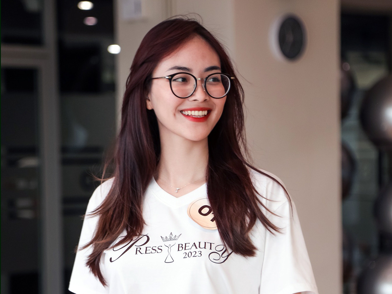 Phạm Hồng Anh trong cuộc thi Tài sắc nữ Báo chí 2023. Ảnh: BTC Phạm Hồng Anh trong cuộc thi Tài sắc nữ Báo chí 2023. Ảnh: BTC