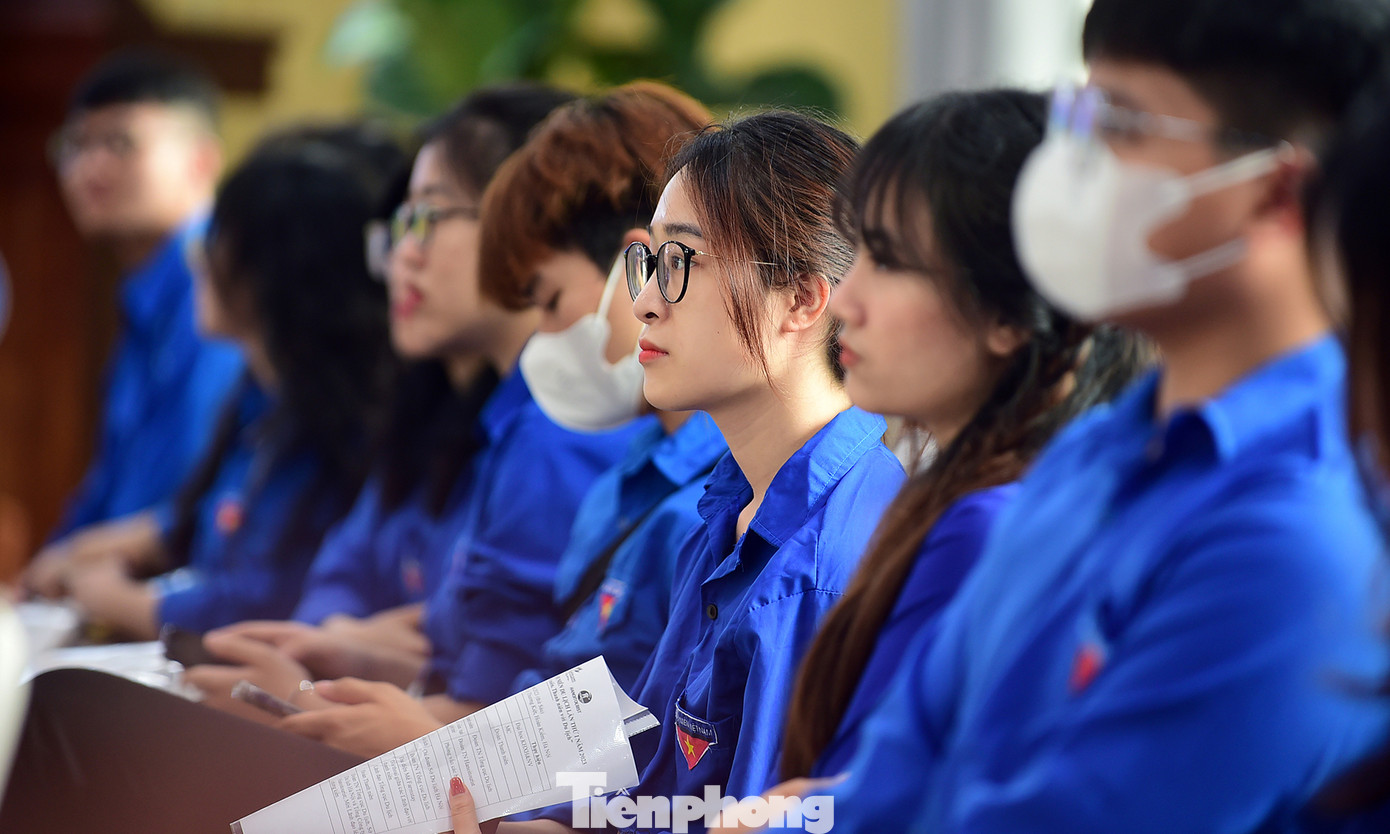 Đoàn viên thanh niên tham dự diễn đàn. Ảnh: Xuân Tùng