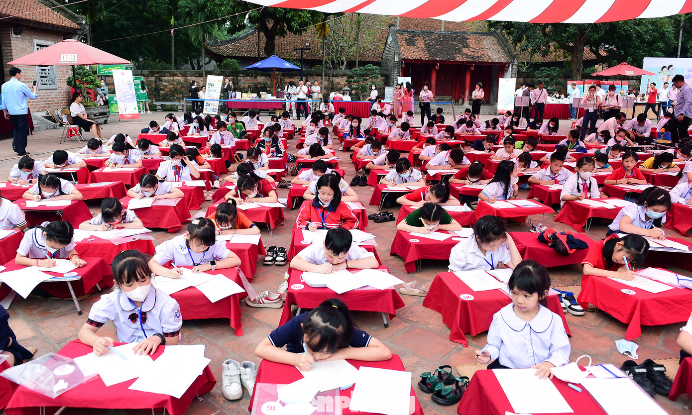 Các thí sinh trong ngày hội. Ảnh: Xuân Tùng