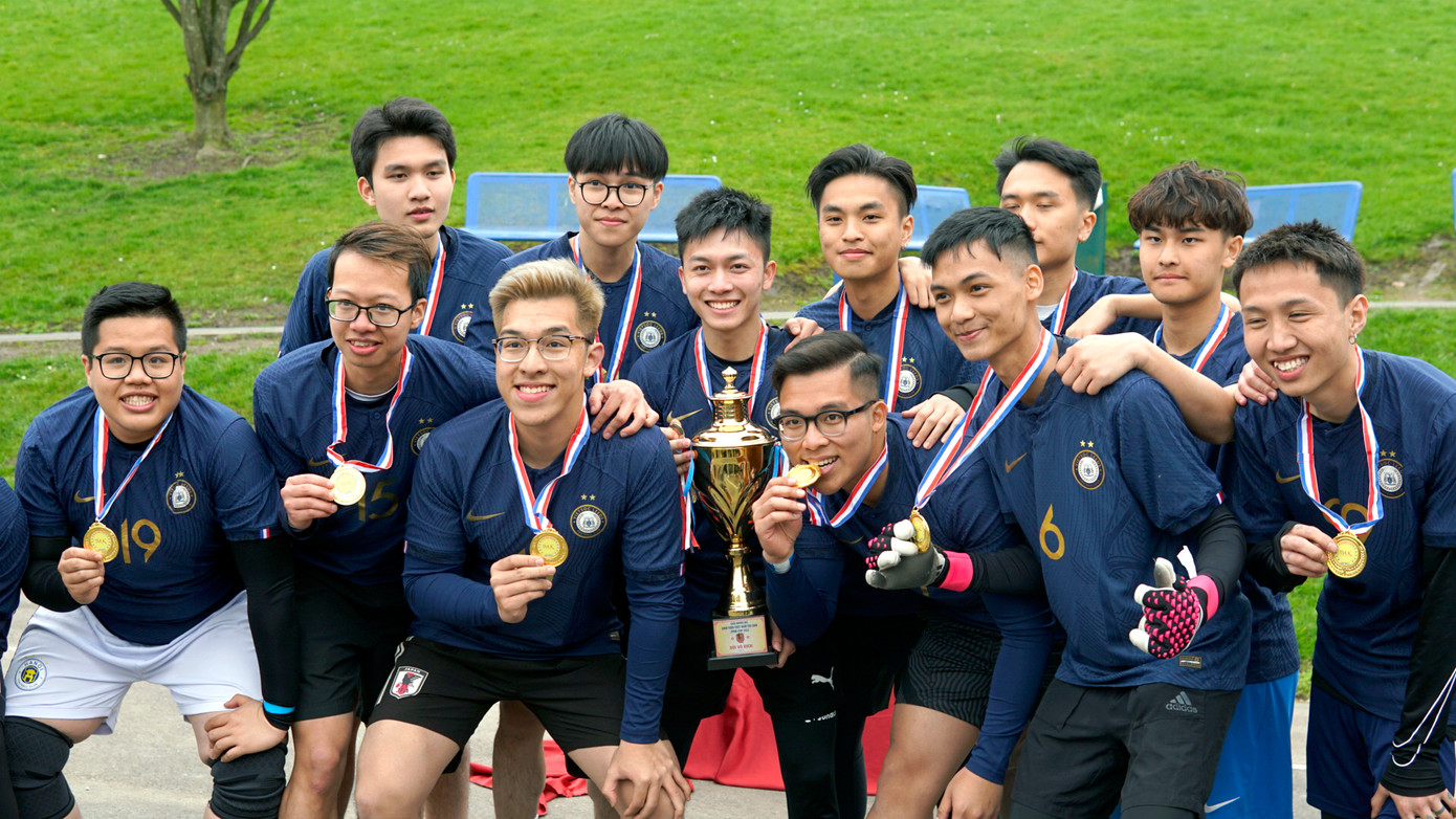 Đội bóng vô địch Vietsoc Leeds. Ảnh: BTC