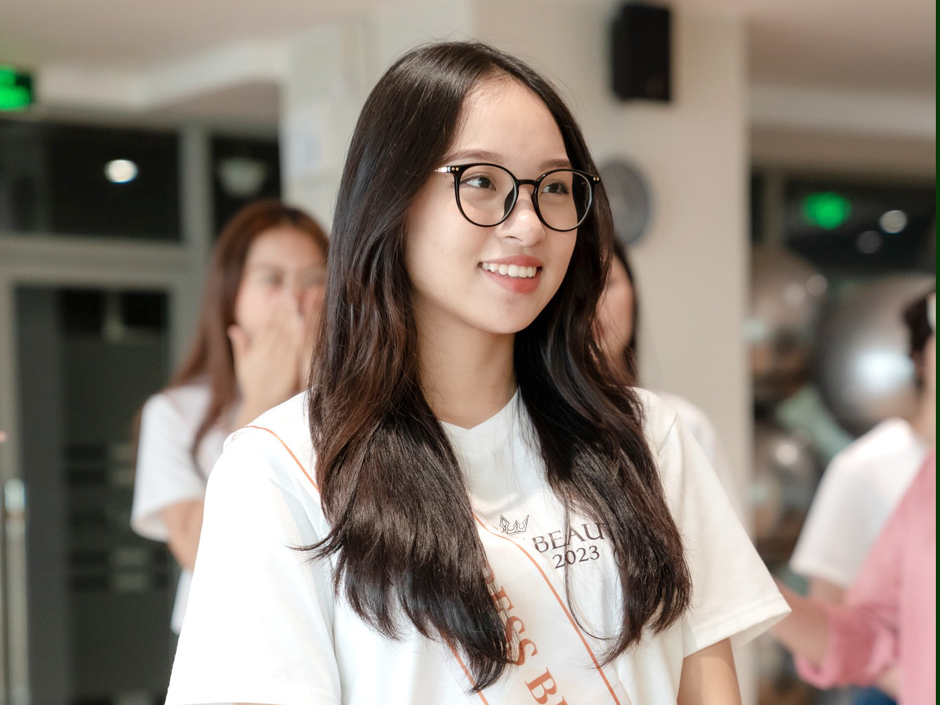 Ngọc Hà trong cuộc thi Tài sắc nữ sinh Báo chí 2023. Ảnh: BTC Ngọc Hà trong cuộc thi Tài sắc nữ sinh Báo chí 2023. Ảnh: BTC