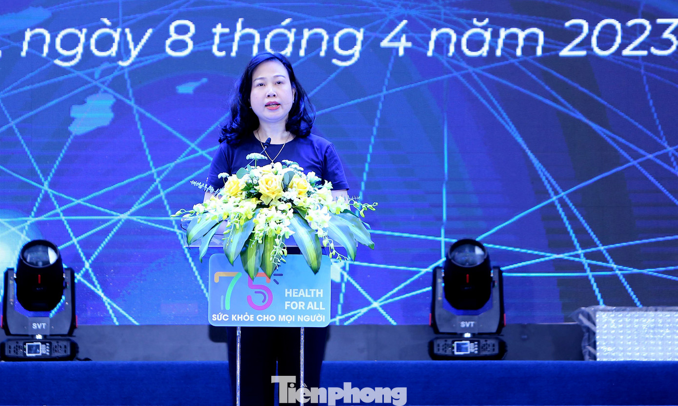 Bà Đào Hồng Lan phát biểu tại chương trình. Ảnh: Lâm Đăng Hải