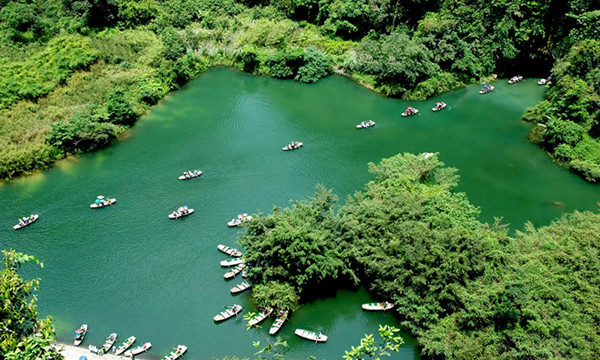 Một góc Tràng An nhìn từ trên cao