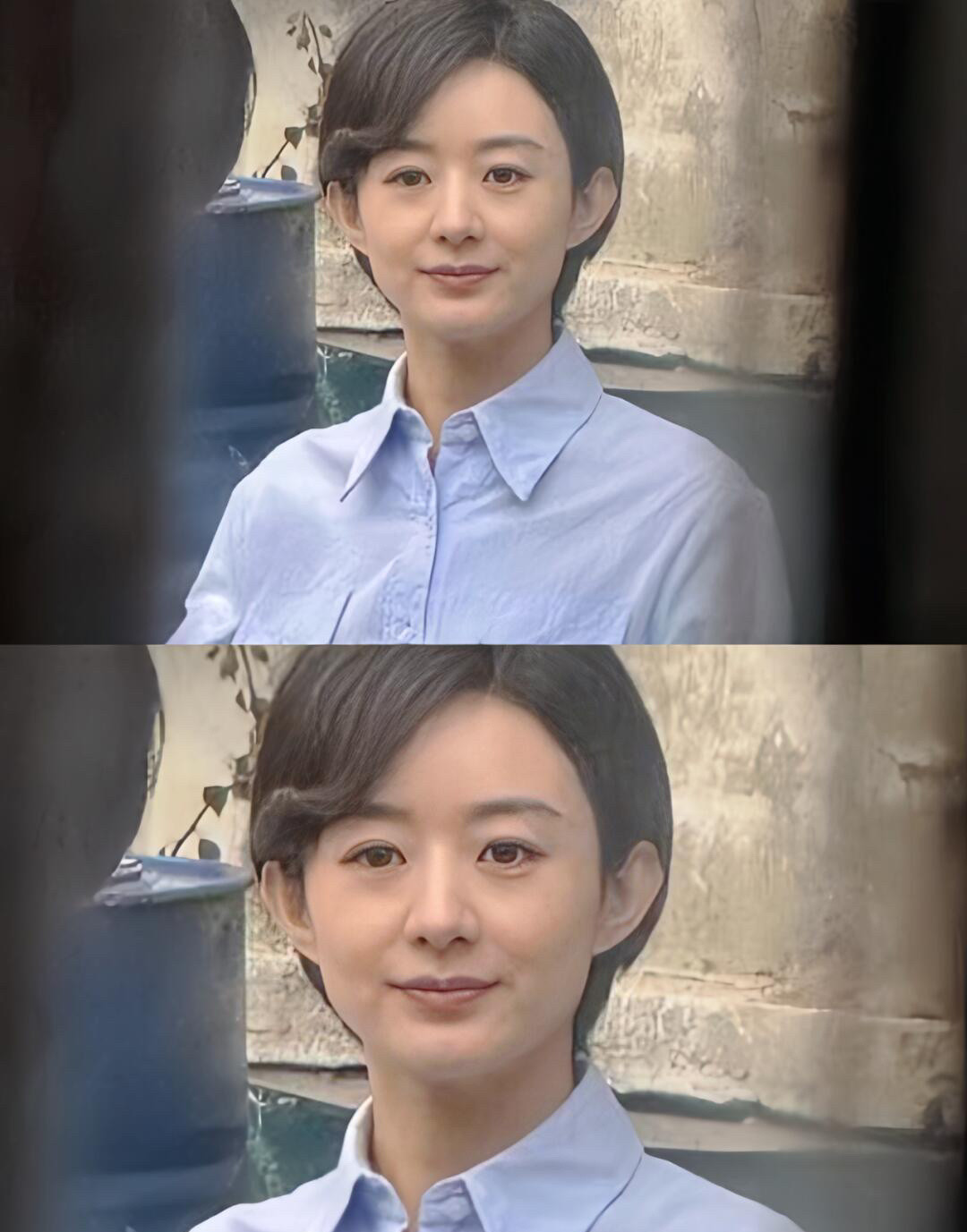 Tạo hình của Triệu Lệ Dĩnh trong phim mới Người xây thành bị chê kém sắc, mệt mỏi.