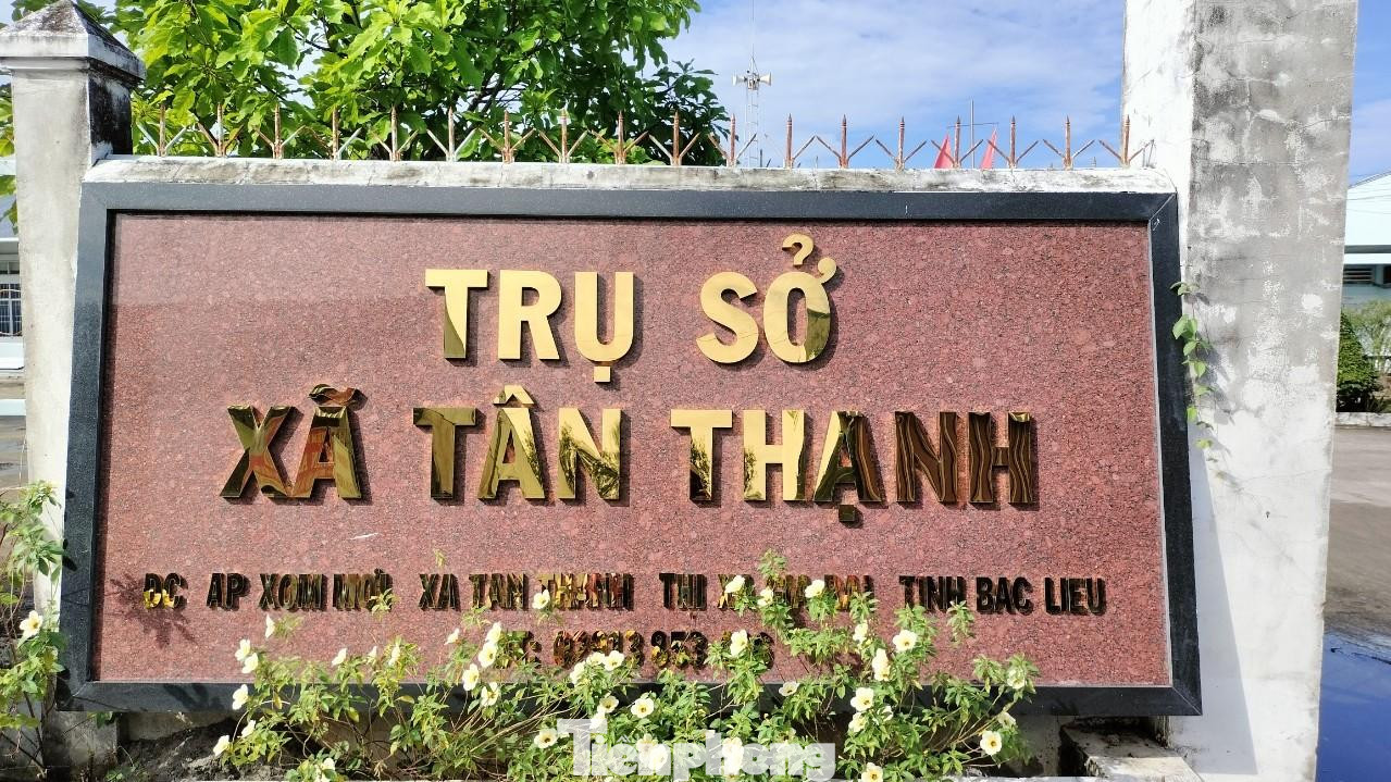 Trụ sở UBND xã Tân Thạnh - nơi bà Diễm Em đang công tác.