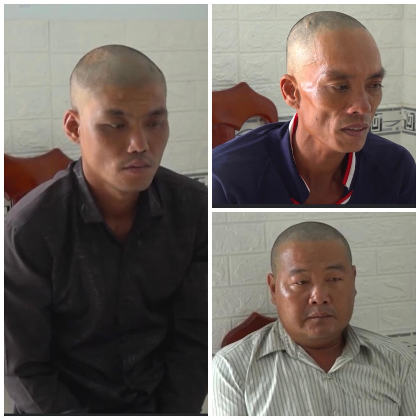 3 bị can liên quan vụ hành hạ ngư dân trên biển. (Ảnh do công an cung cấp). 3 bị can liên quan vụ hành hạ ngư dân trên biển. (Ảnh do công an cung cấp).