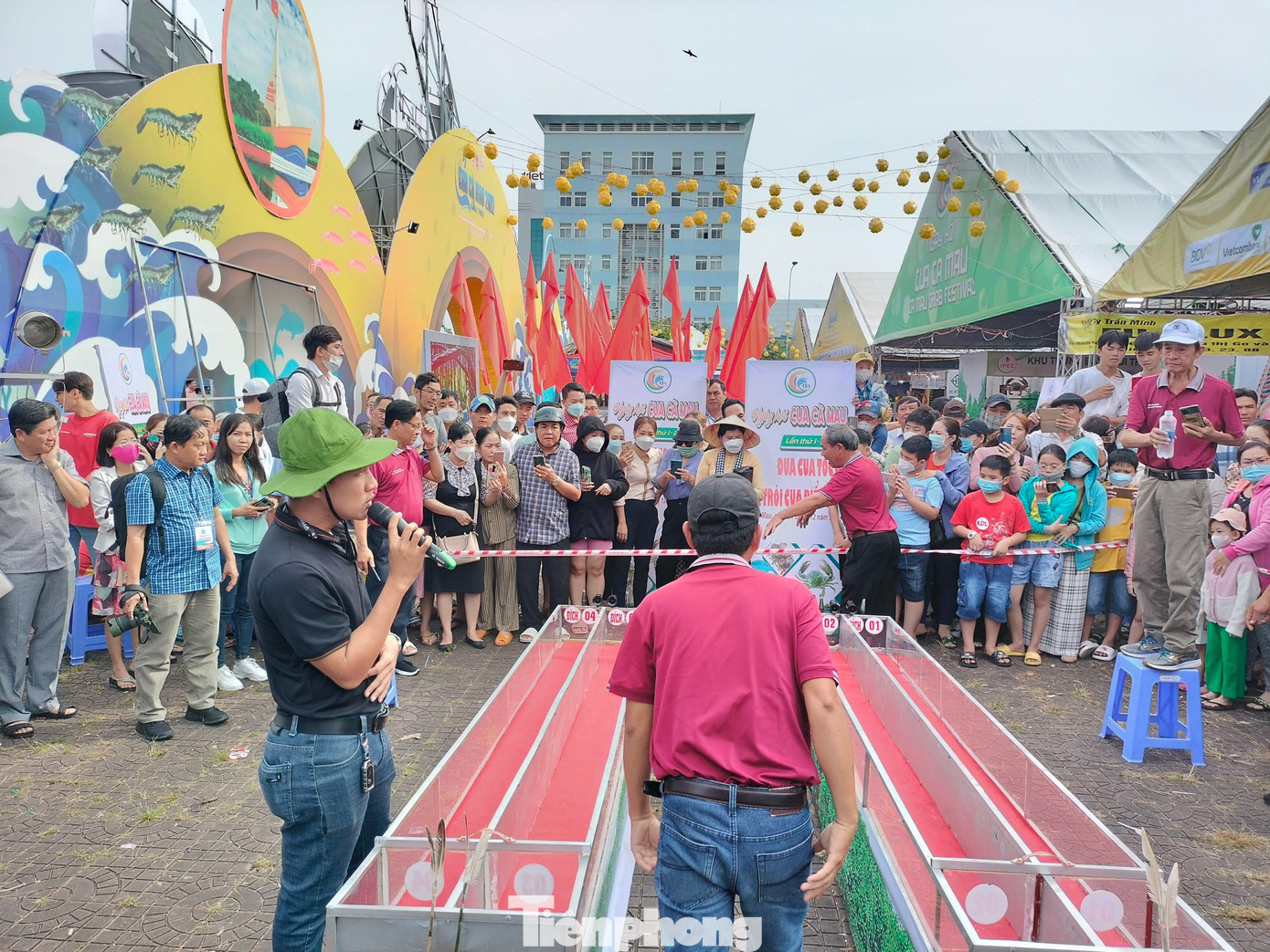 Cự ly thi đấu là 5m và được thi đấu trên máng có chiều ngang 25cm và chiều cao 30cm.