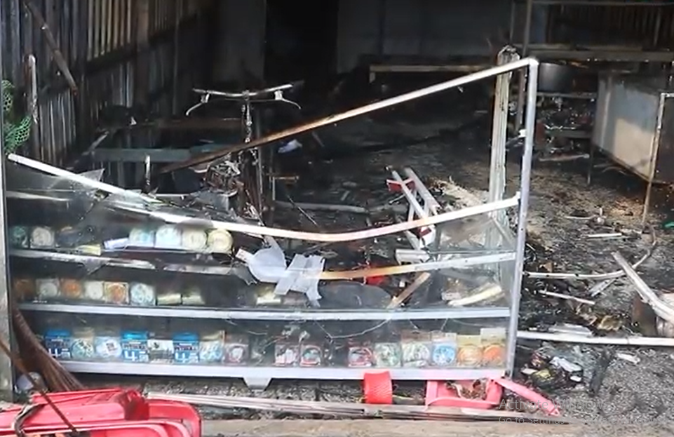 Hiện trường vụ cháy.