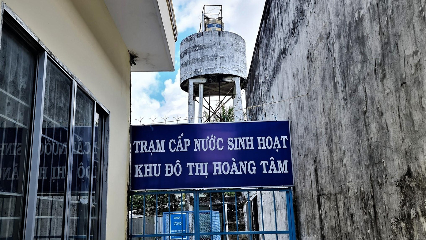 Trạm cấp nước sinh hoạt khu đô thị Hoàng Tâm.