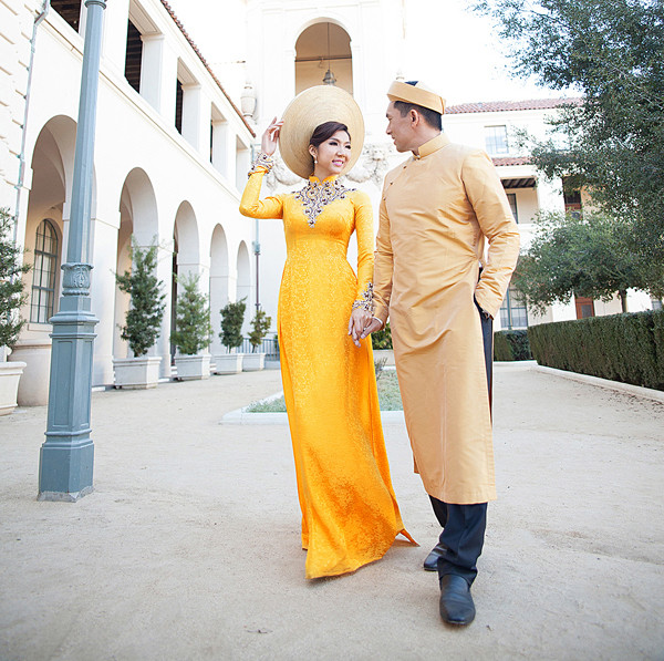 Ngọc Quyên tung ảnh cưới với áo dài trên đất Mỹ ảnh 3