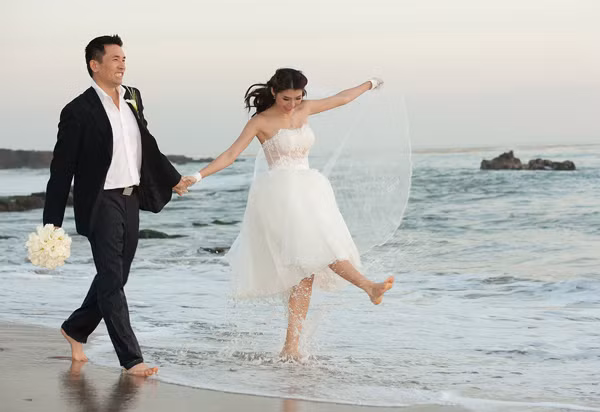 Ngọc Quyên và chồng đón hoàng hôn lãng mạn trên biển ảnh 10