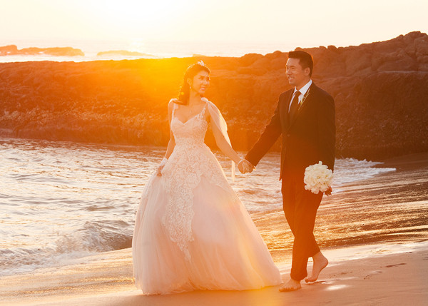 Ngọc Quyên và chồng đón hoàng hôn lãng mạn trên biển ảnh 7