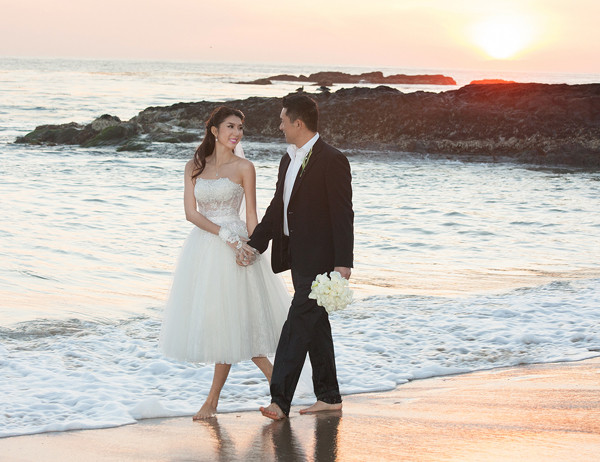 Ngọc Quyên và chồng đón hoàng hôn lãng mạn trên biển ảnh 8