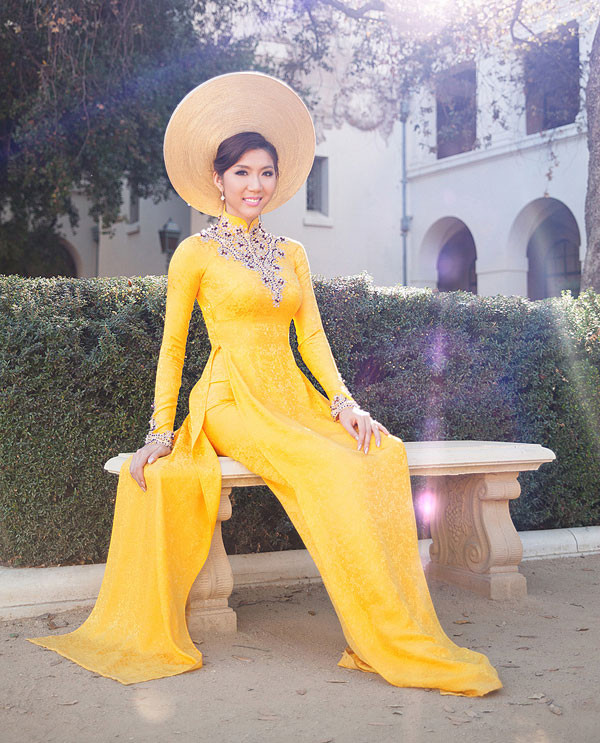 Ngọc Quyên tung ảnh cưới với áo dài trên đất Mỹ ảnh 4